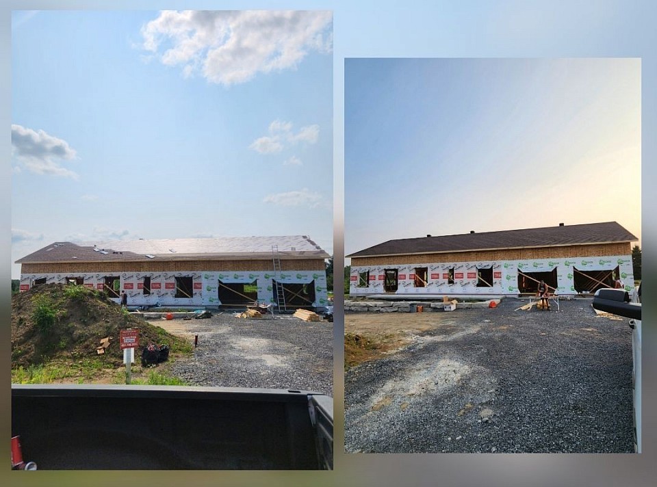 New Construction Roof Installation – 44 Square – Akwesasne, NY This massive 44-square new construction roof was installed by Garlow Roofing under extreme summer heat without sacrificing quality or precision. Built with durable architectural shingles for maximum protection and long-term performance, this roof delivers strength, clean lines, and lasting value from day one. When the job is big and the conditions are tough, we still get it done right. Call 315-804-2720 for expert roofing in Akwesasne.